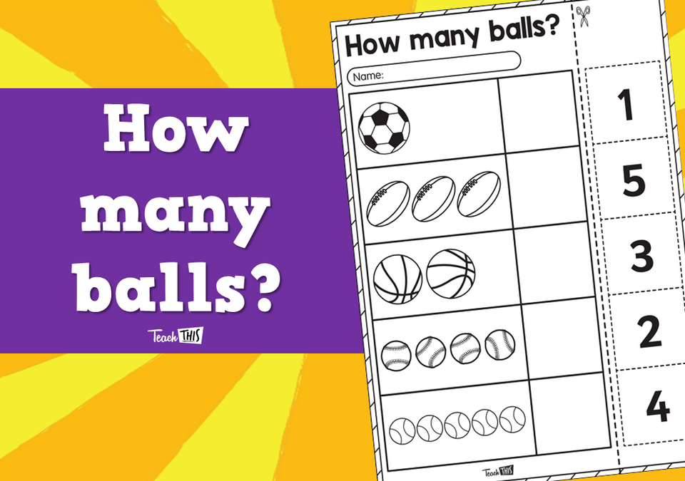 How many balls? - Counting to 5