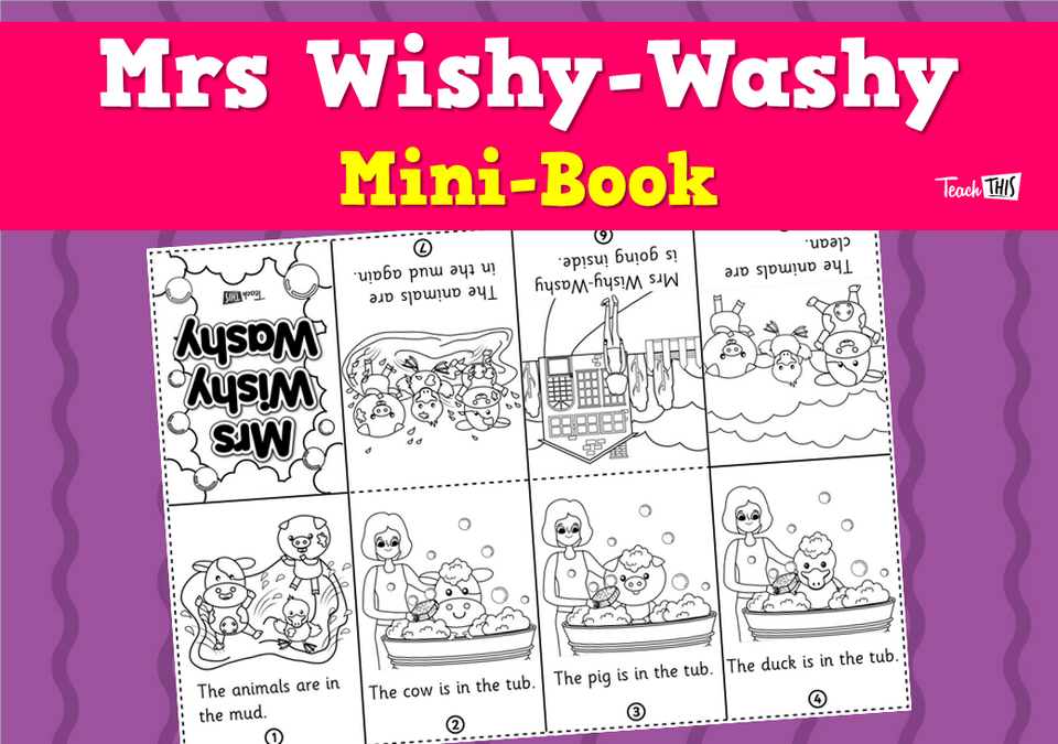 Mrs Wishy-Washy Mini-book