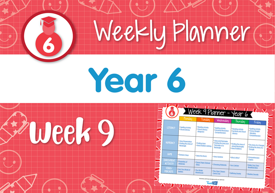 Weekly Planner - Year 6 Week 9