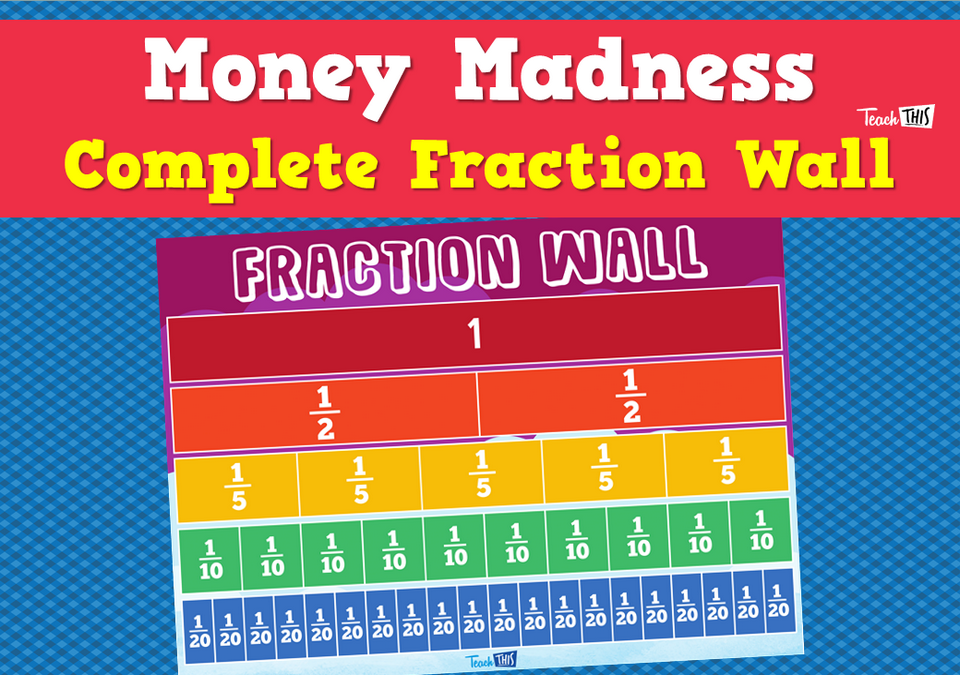 Money Madness Complete Fraction Wall