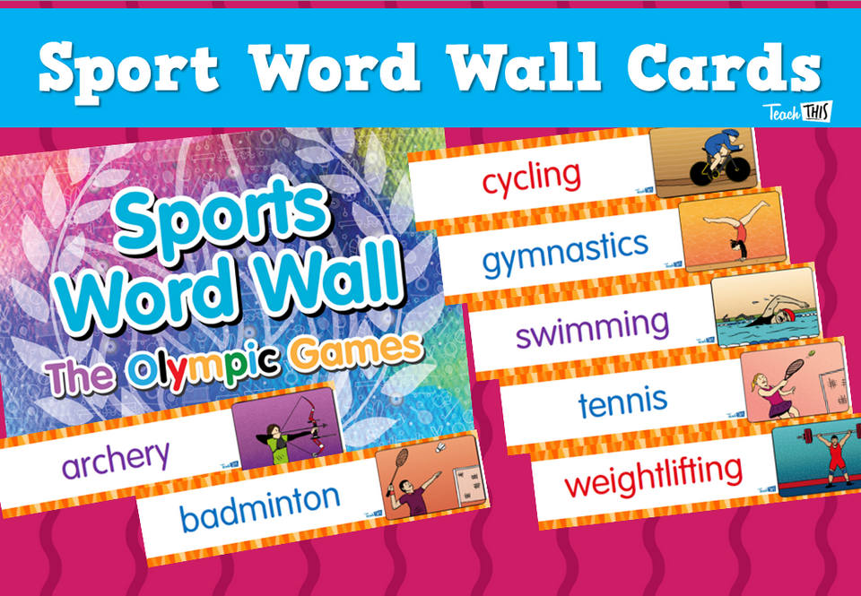 Sport Word Wall Cards