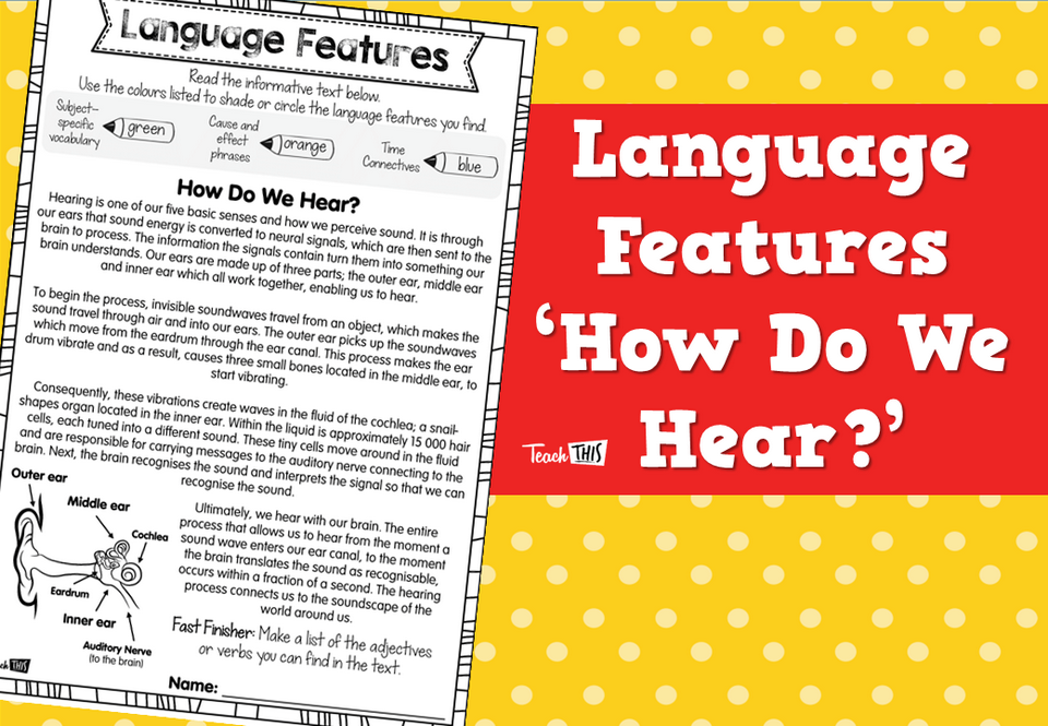Language Features - ‘How Do We Hear?’
