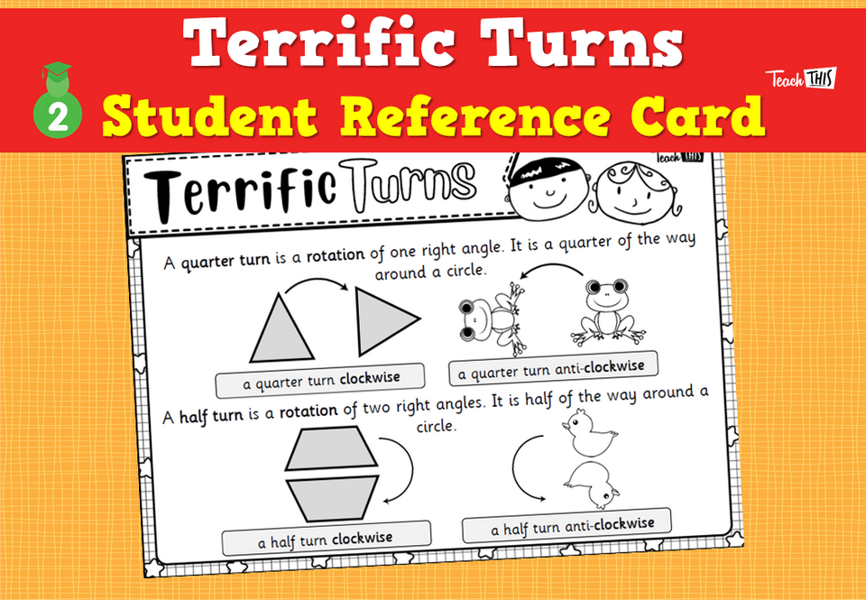 Terrific Turns - Student Reference Card
