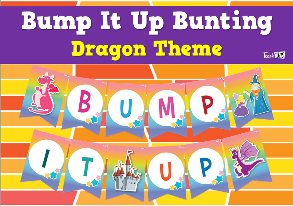 Bump It Up Bunting - Dragon Theme