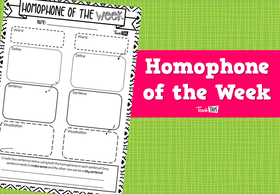 Homophone of the Week