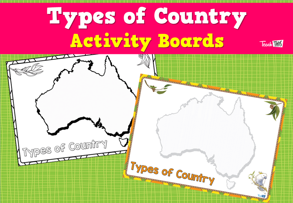 Types of Country - Activity Boards
