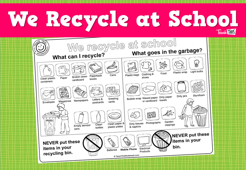 We Recycle at School