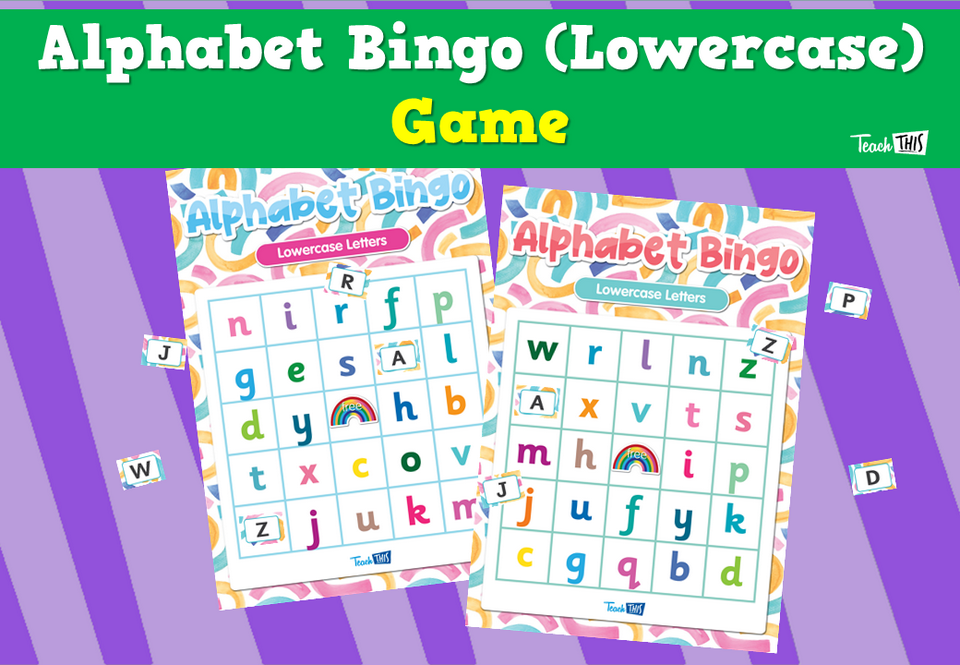 Alphabet Bingo (Lowercase) - Game