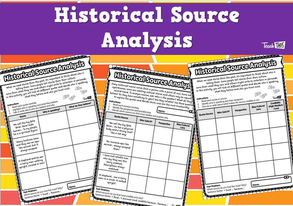 Historical Source Analysis