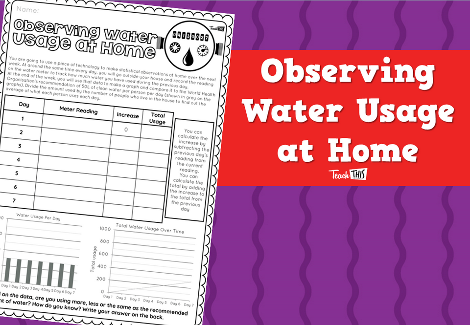 Observing Water Usage at Home