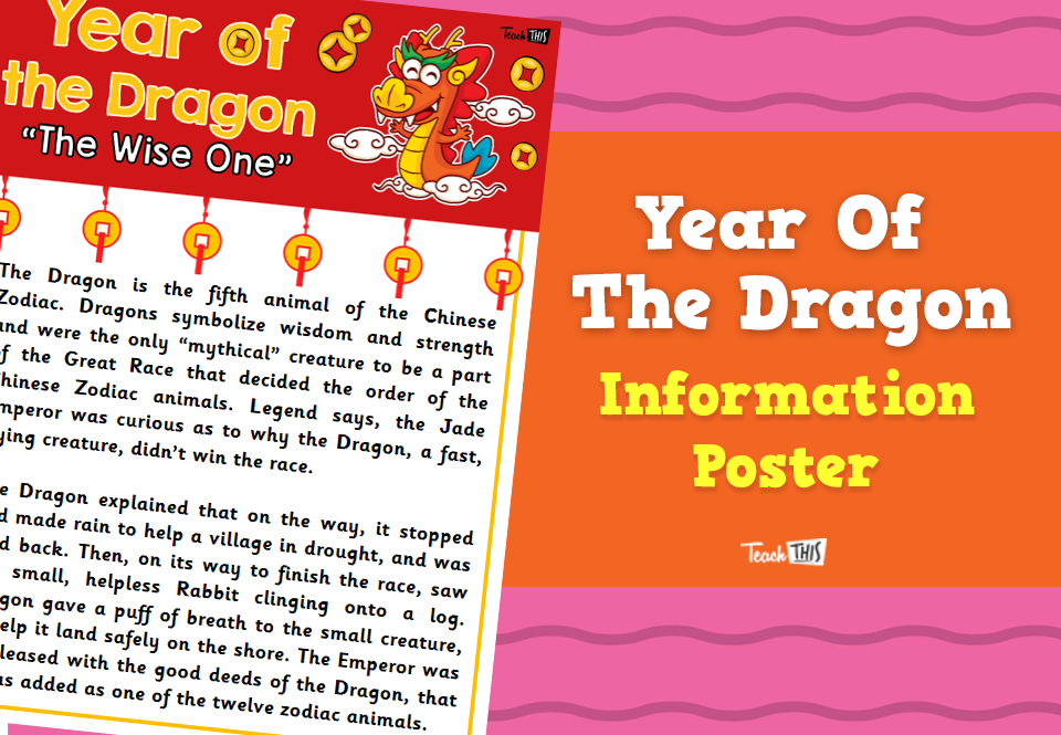 Year Of The Dragon - Information Poster