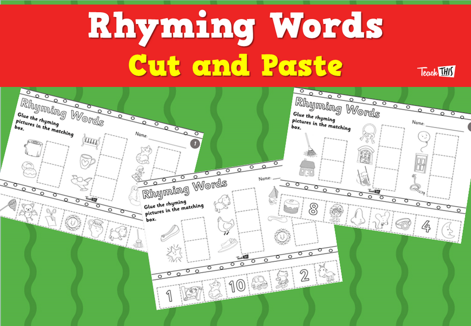 Rhyming Words Cut and Paste
