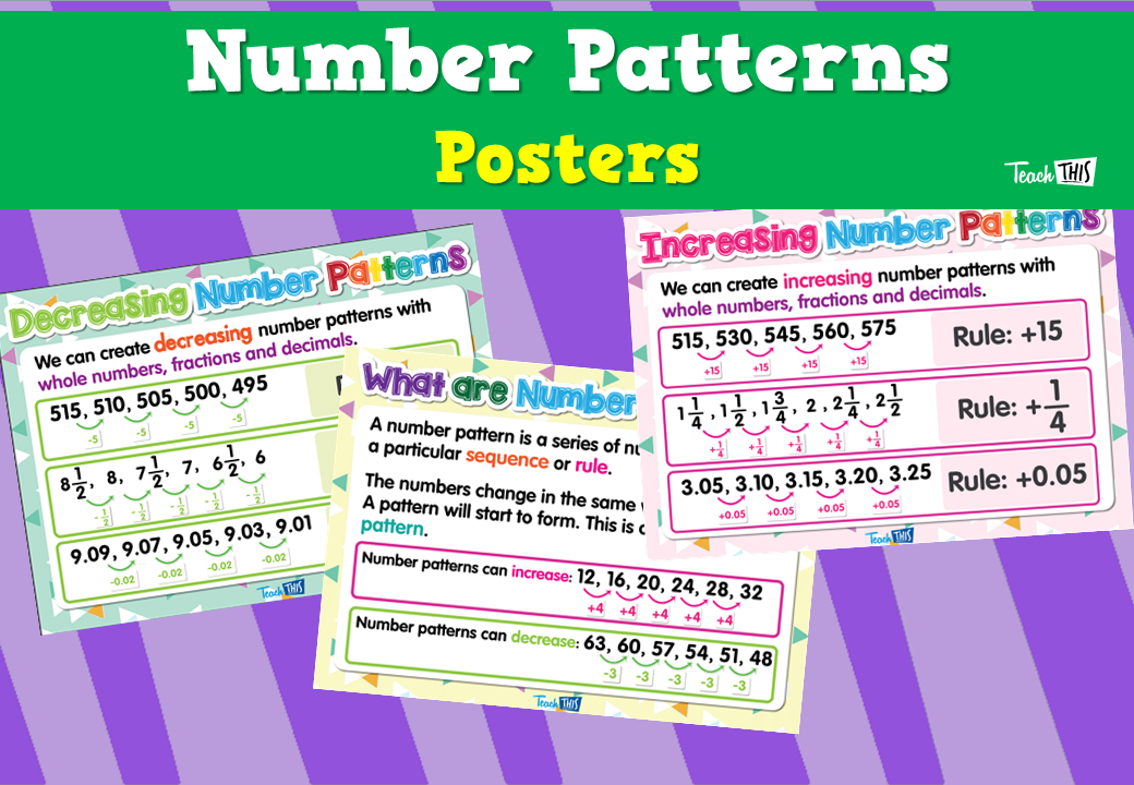 Number Patterns Posters