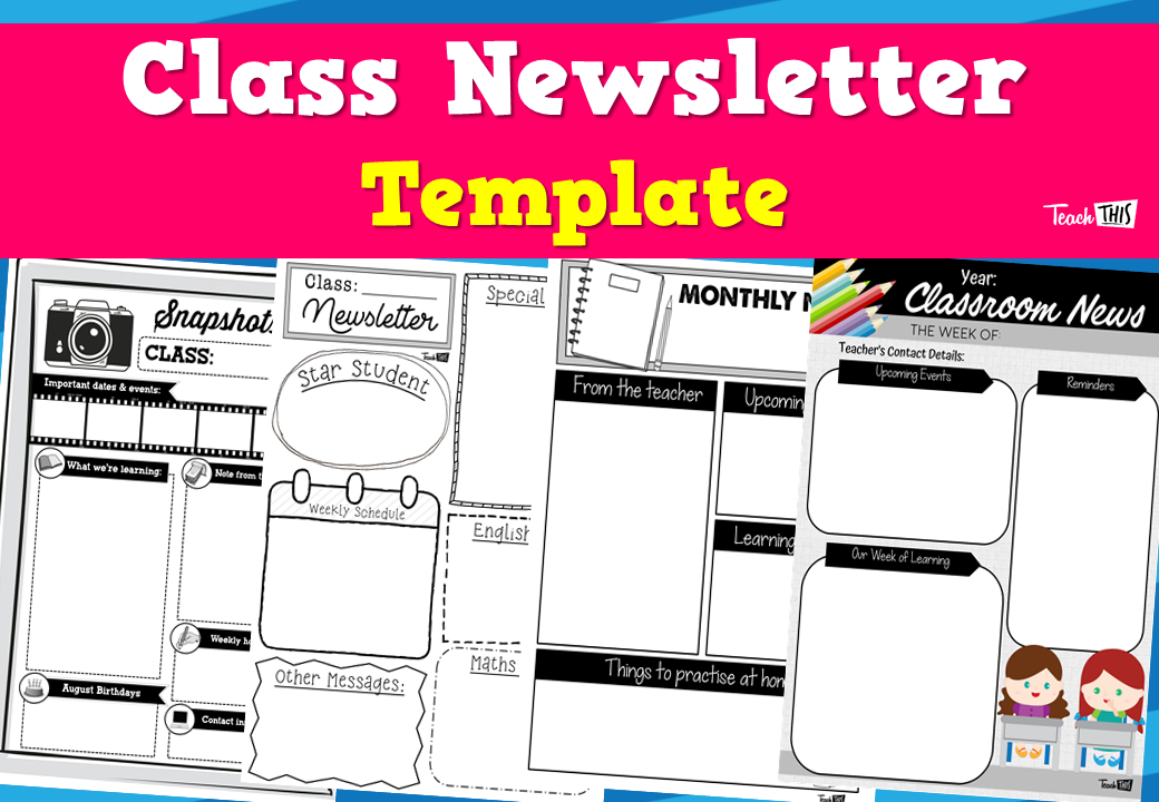 Class Newsletter Template