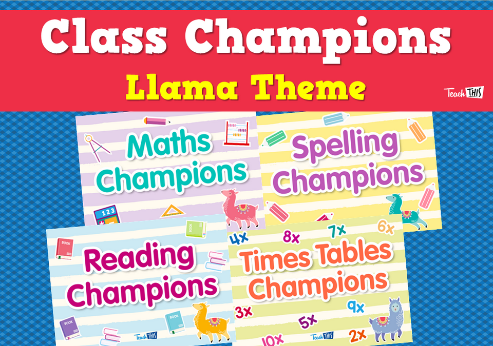 Class Champions - Llama Theme