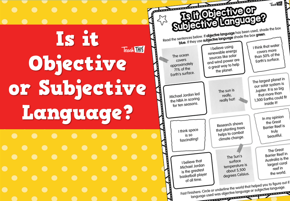 Is it Objective or Subjective Language?