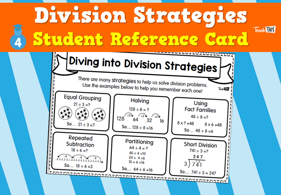 Division Strategies - Student Reference Card