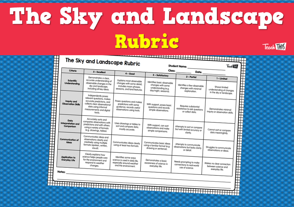 The Sky and Landscape Rubric