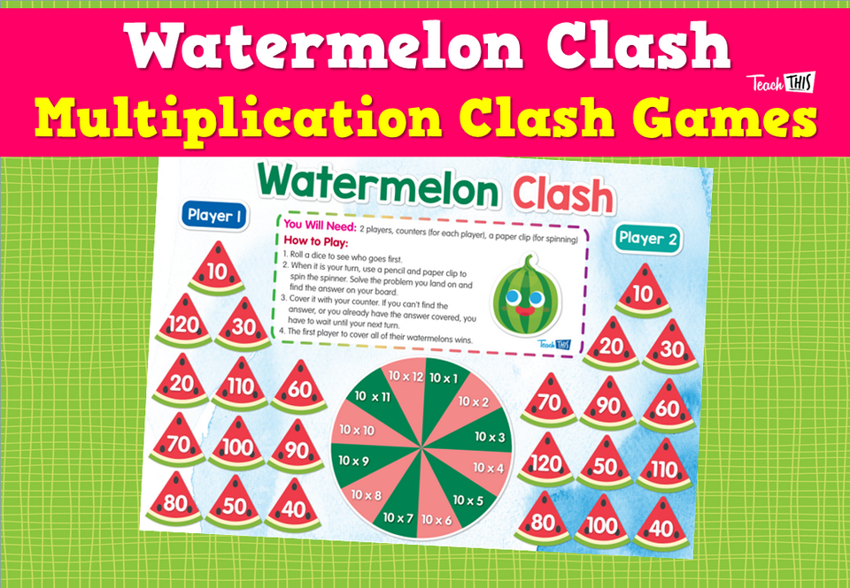 Watermelon Clash - Multiplication Clash Games