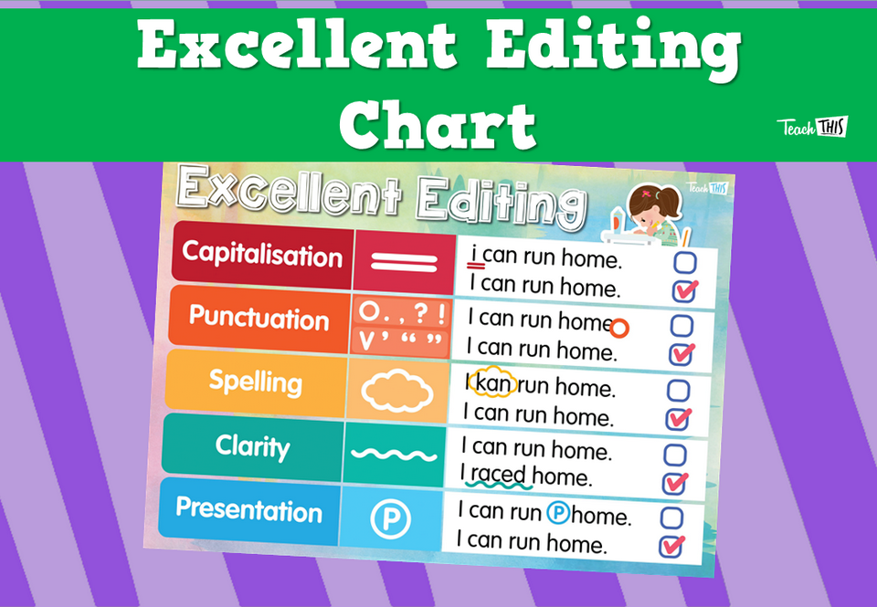Excellent Editing Chart