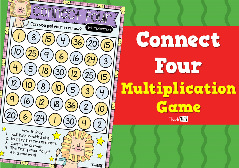 Connect Four – Multiplication Game