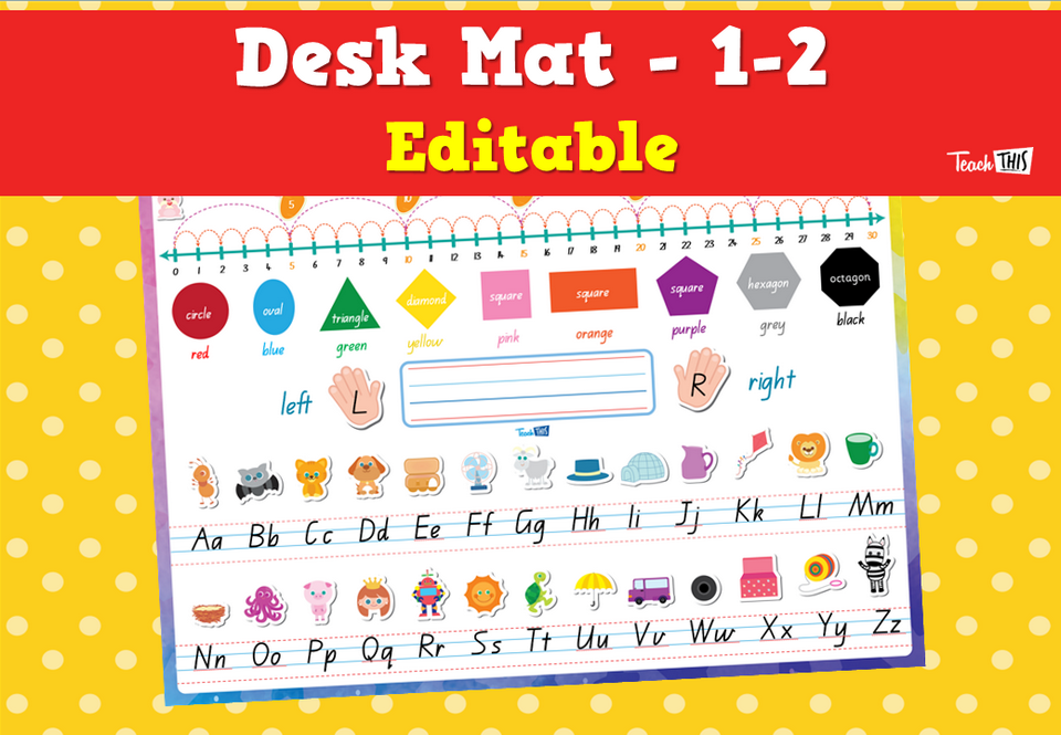 Desk Mat 1-2 - Editable