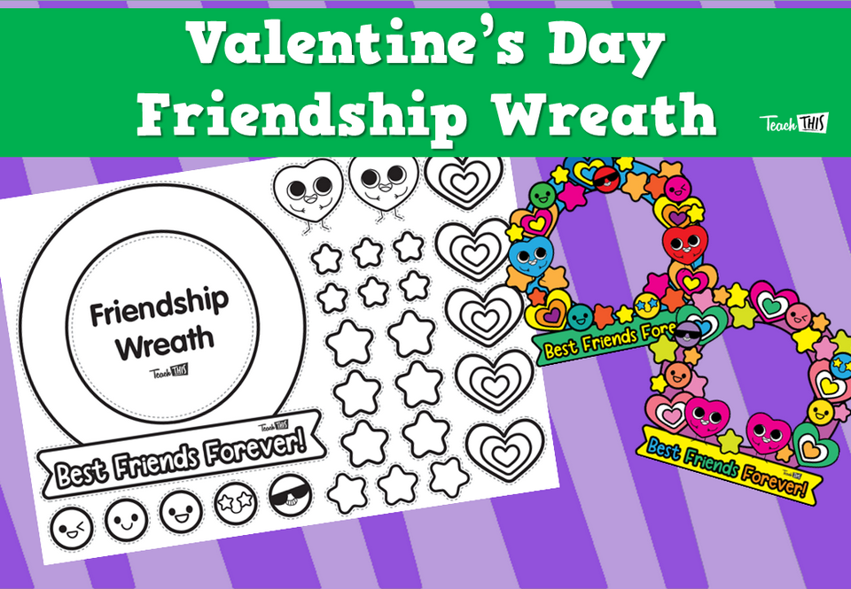Valentine's Day Friendship Wreath