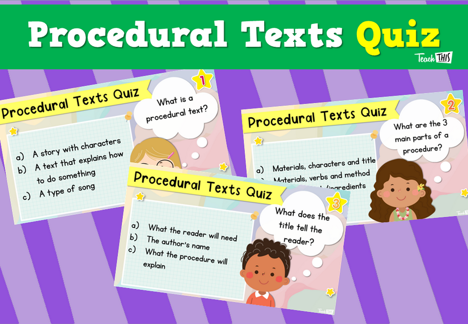 Procedural Texts Quiz