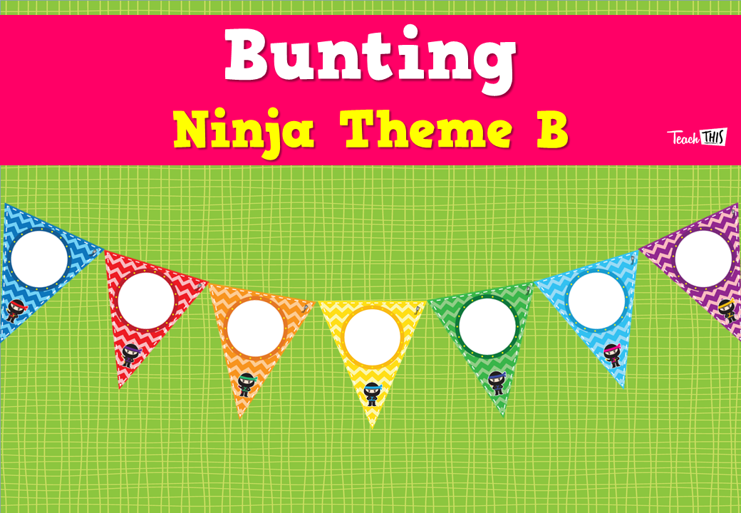 Bunting - Ninja Theme B