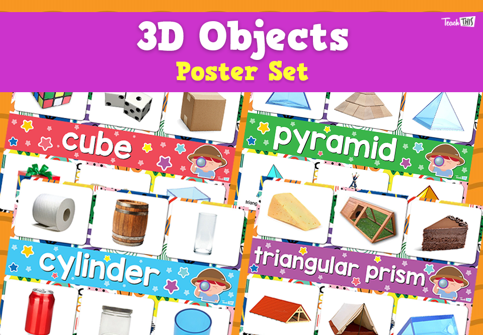 3D Objects - Poster Set