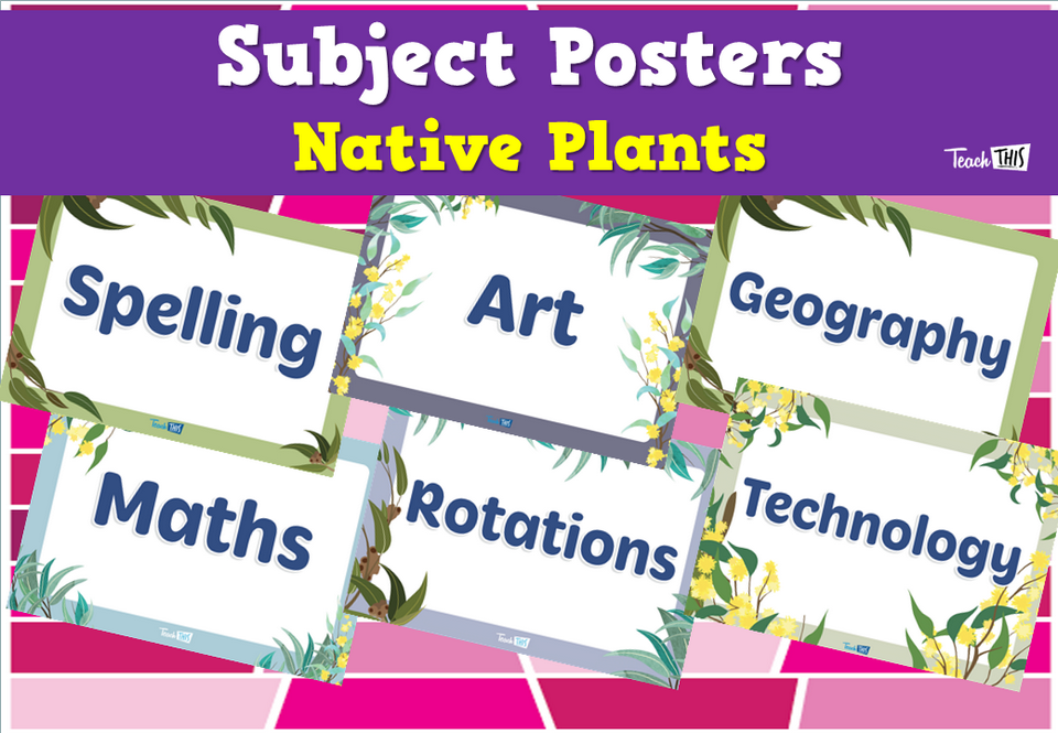 Subject Posters - Native Plants