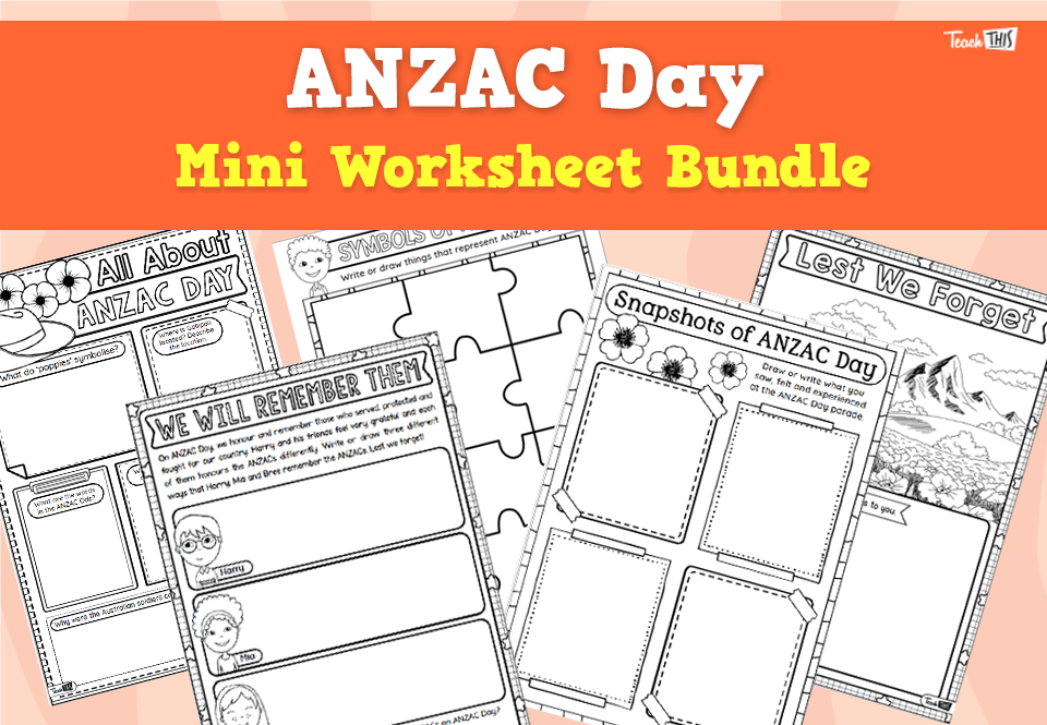 ANZAC Day - Mini Worksheet Bundle