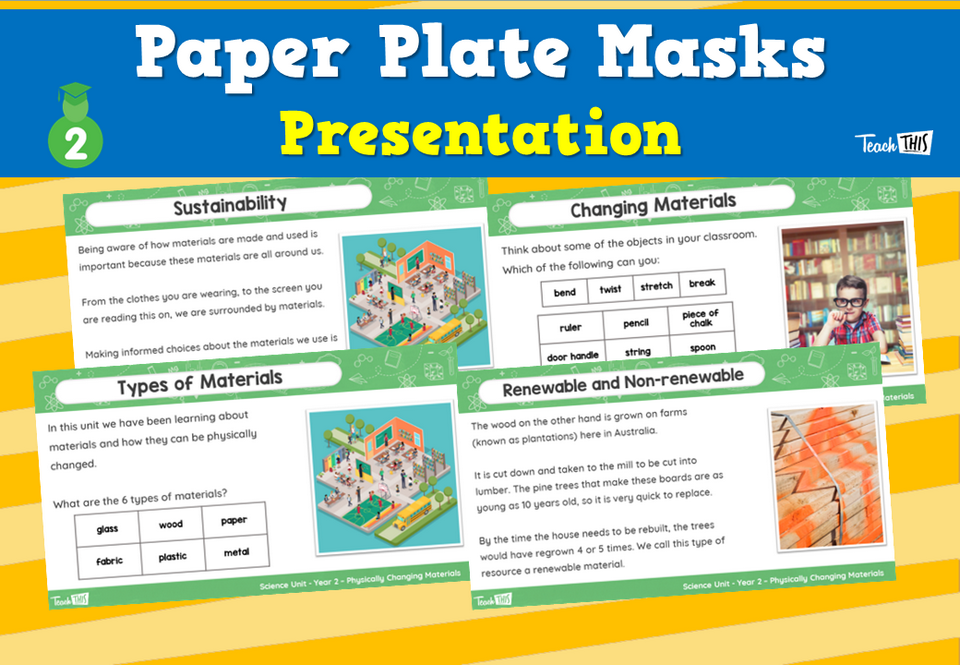 Paper Plate Masks - Presentation