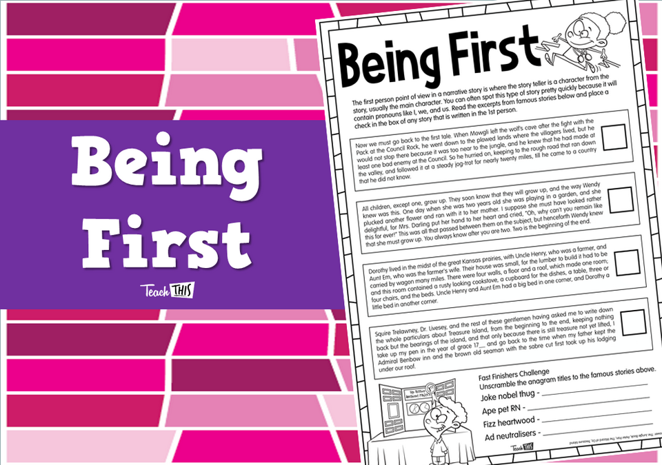 Being First