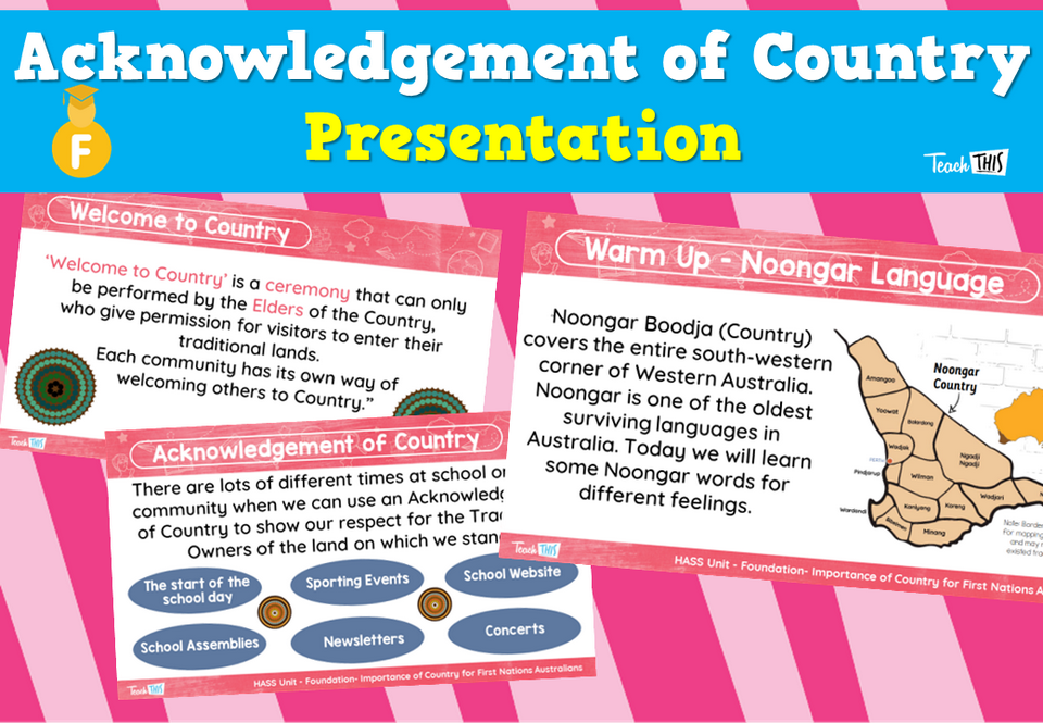Acknowledgement of Country - Presentation