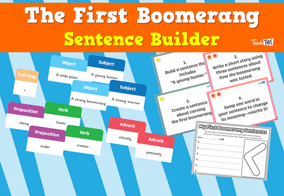 The First Boomerang - Sentence Builder
