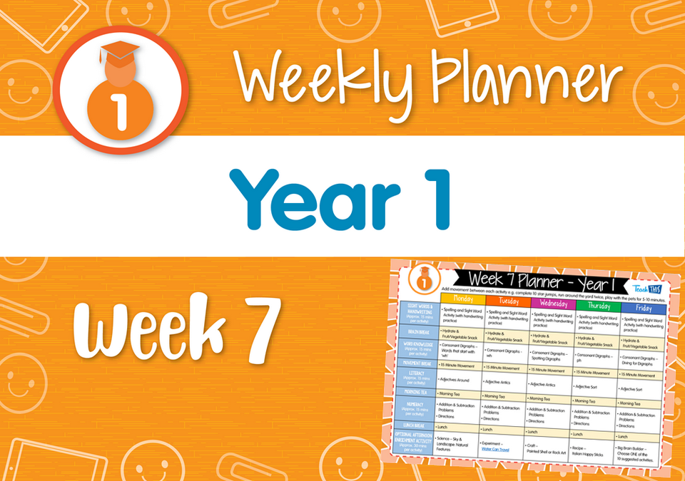 Weekly Planner - Year 1 Week 7