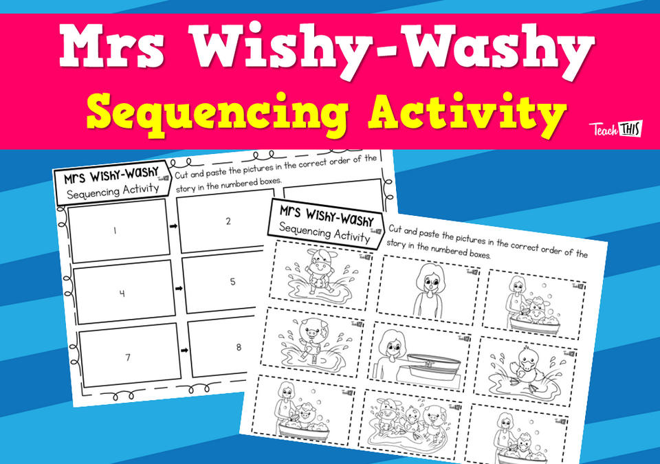 Mrs Wishy-Washy - Sequencing Activity