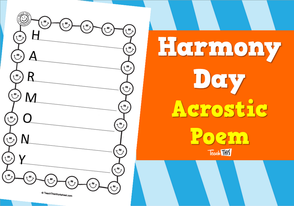 Harmony Day Acrostic Poem