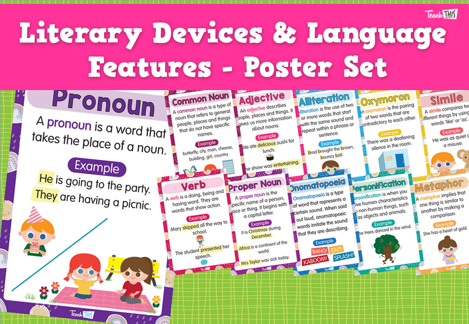 Literary Devices & Language Features - Poster Set