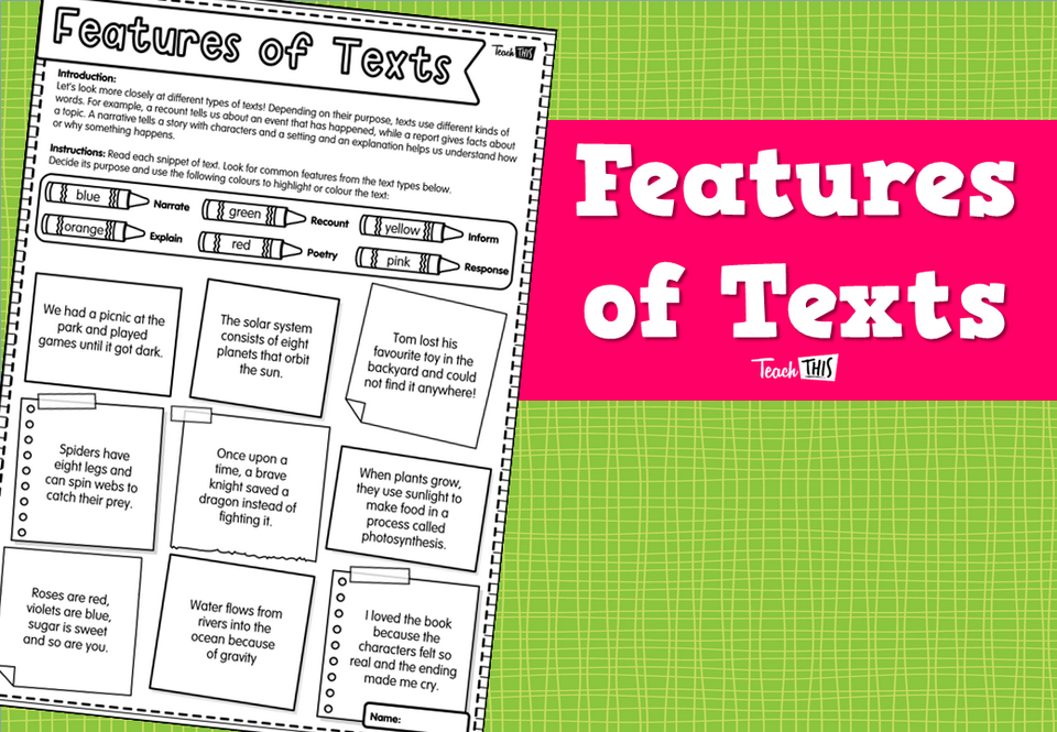 Features of Texts