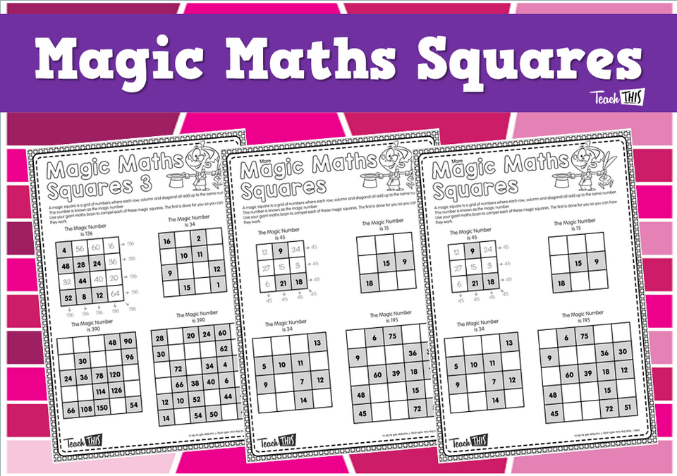 Magic Maths Squares