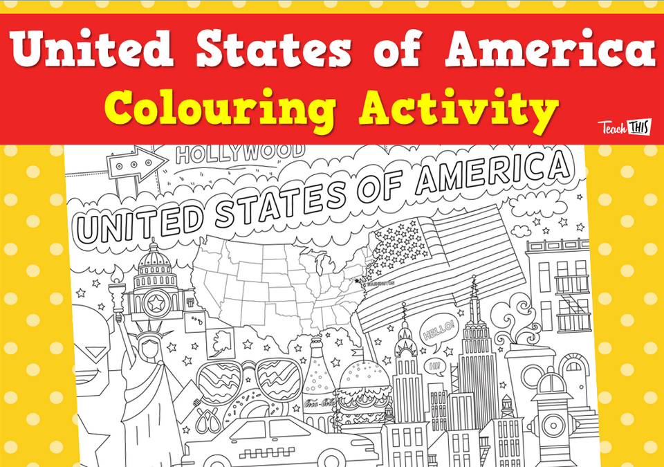 United States of America - Colouring Activity