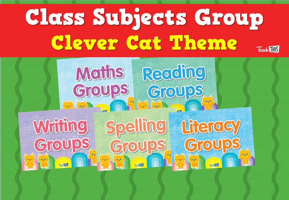 Class Subjects Group - Clever Cat Theme