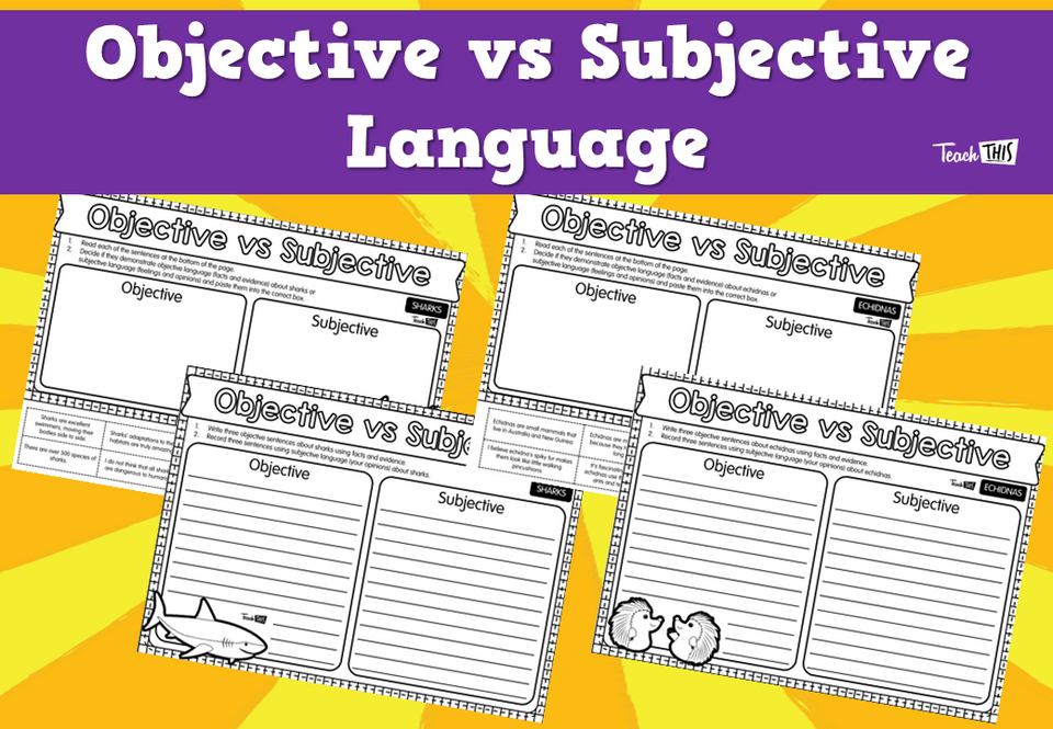 Objective vs Subjective Language