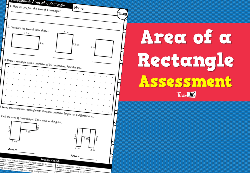 Area of a Rectangle - Assessment