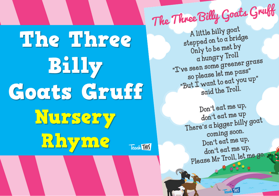 The Three Billy Goats Gruff - Nursery Rhyme