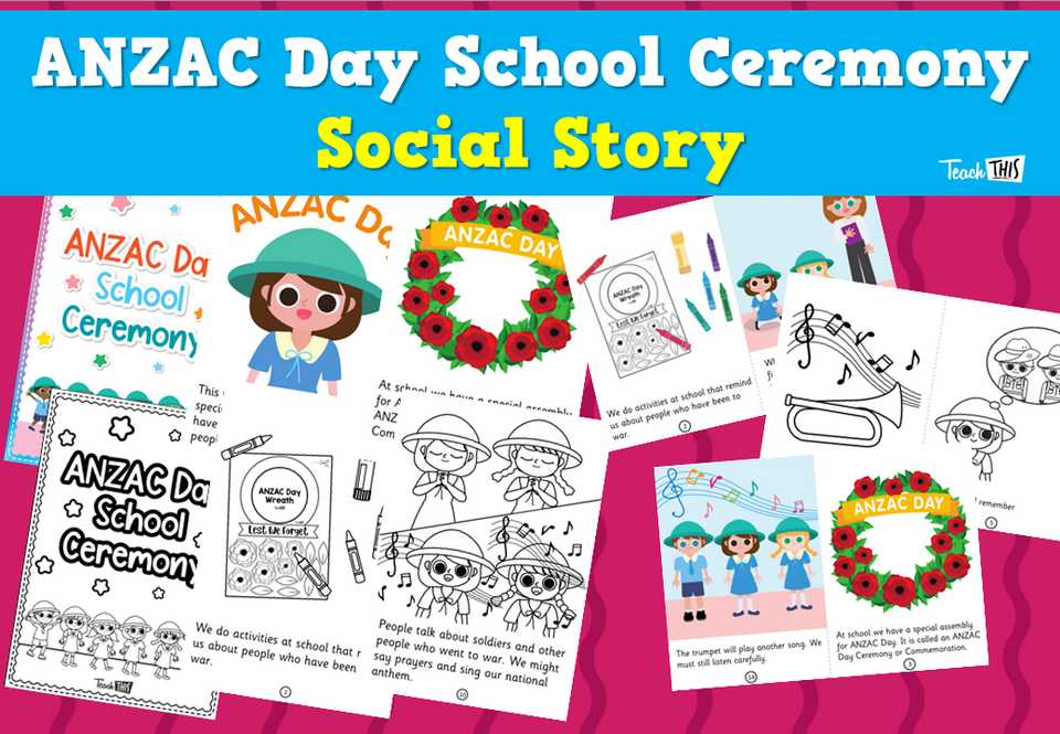 ANZAC Day School Ceremony - Social Story
