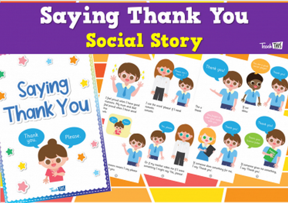 Saying Thank You - Social Story