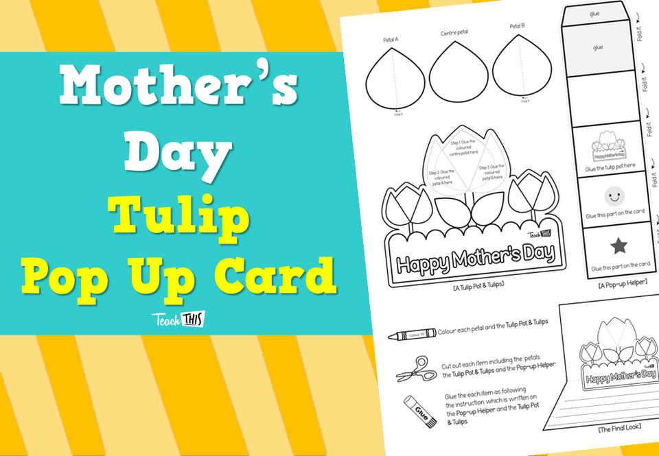 Mother's Day Tulip Pop Up Card